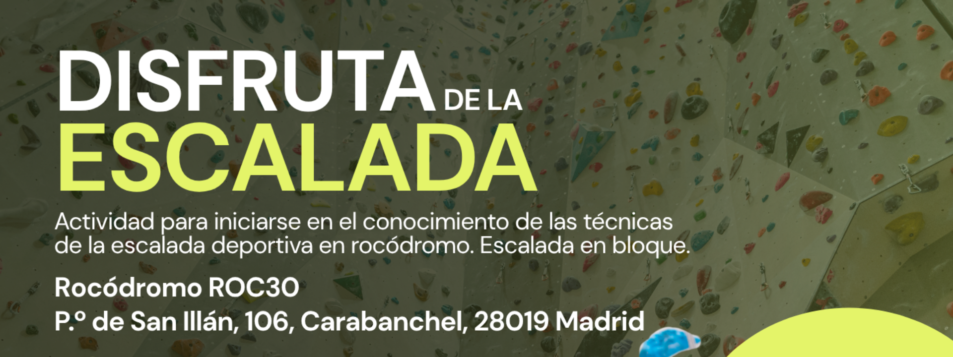 Curso de escalada deportiva iniciación